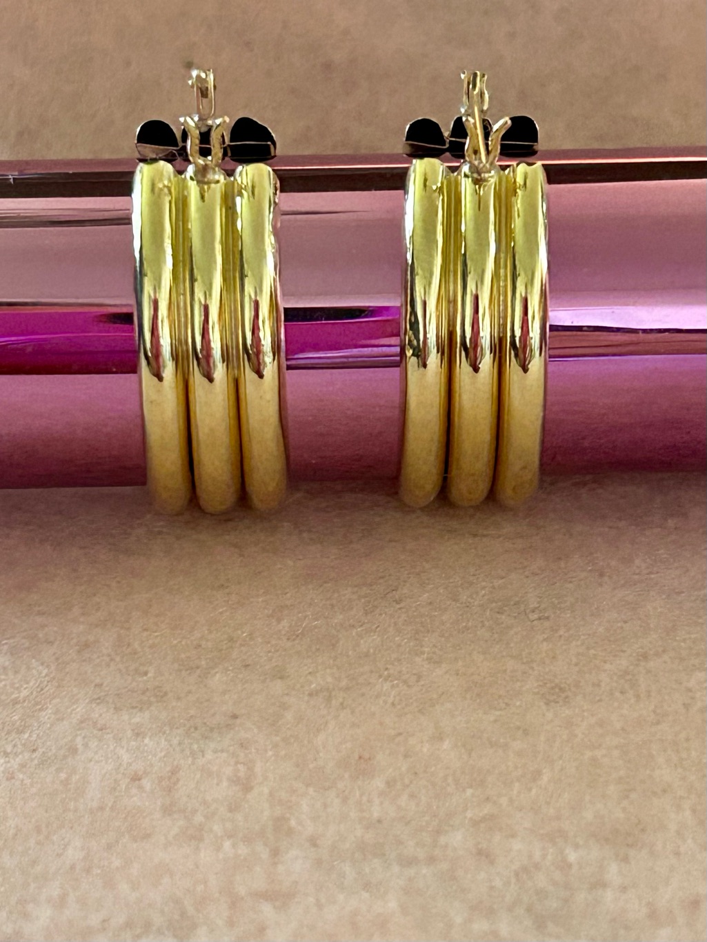 Goldtriple Hoop Earrings
